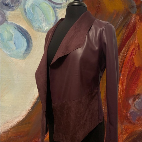 Alfani Faux Suede Cascade Jacket - Picture 10 of 13